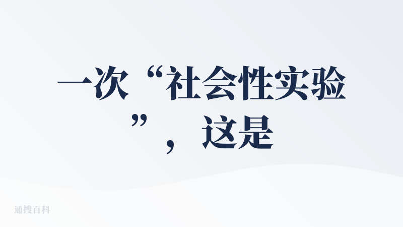 一次“社会性实验”，这是第一定位，然后才是增加了游戏元素的设计…只有这种定位和方式以及在科研院所才能允许这样的项目“成立
