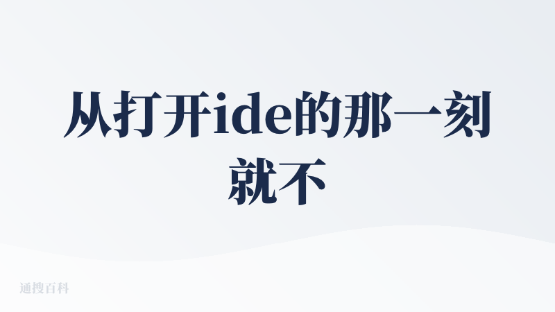 从打开ide的那一刻就不想用了：你为什么是亮色主题！！！！！