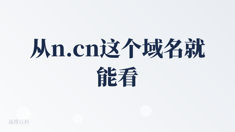 从n.cn这个域名就能看出实力和野心，整体上挺好用的。