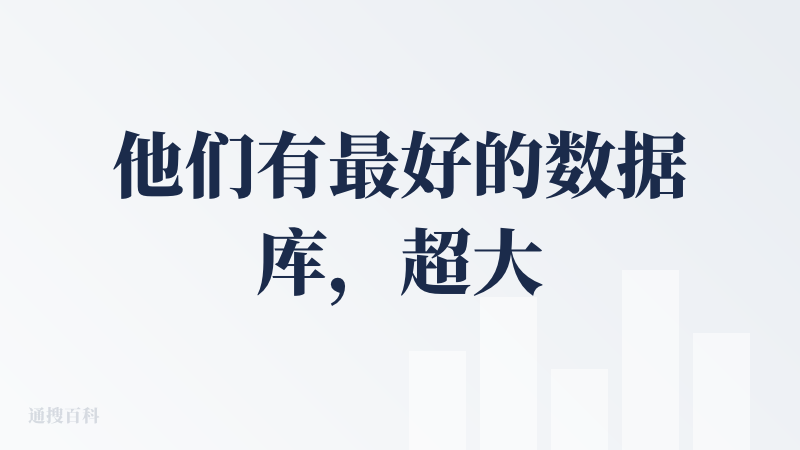 他们有最好的数据库，超大的访问权限，也有足够的算力资源，融资完也有钱了。