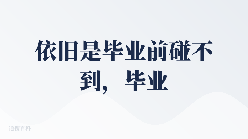 依旧是毕业前碰不到，毕业后就出现的AI 工具