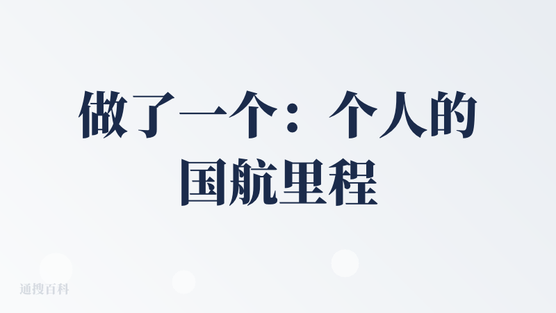 做了一个：个人的国航里程积分转让说明，我把步骤都写成了 Text 文档。