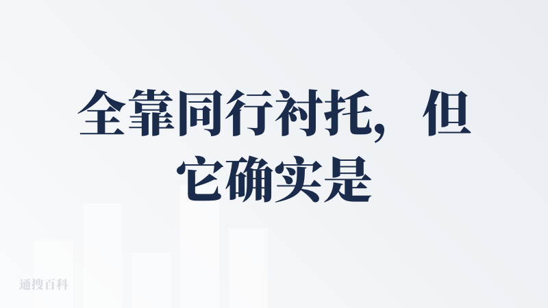 全靠同行衬托，但它确实是目前更“懂事”的那个