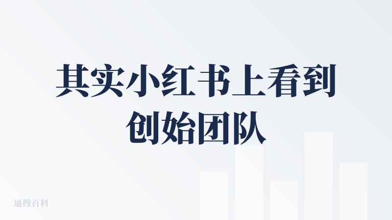 其实小红书上看到创始团队很早前就开始传播，搞内测了。