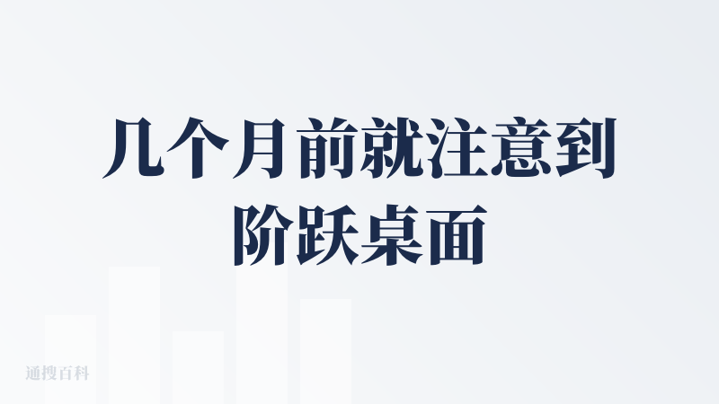 几个月前就注意到阶跃桌面助手了，不过Win用户当时只能干瞪眼