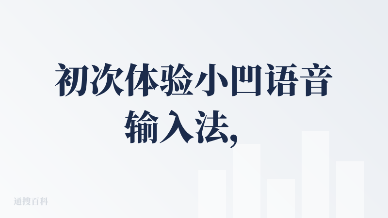 初次体验小凹语音输入法，感觉它像是一个为了快速抢占AI输入法赛道而推出的最小可行产品（MVP），而非一款打磨成熟的应用。