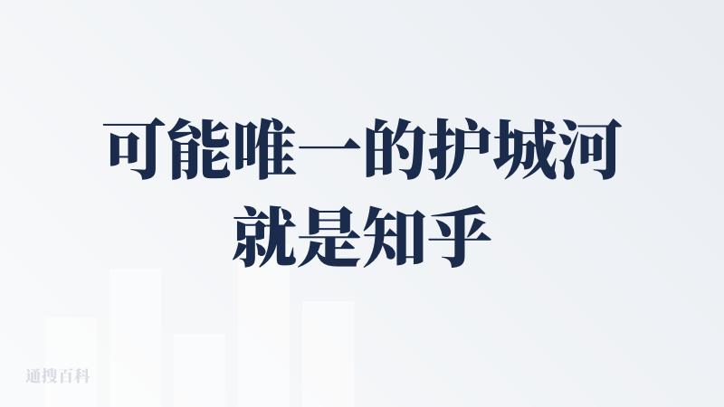 可能唯一的护城河就是知乎里的数据了吧，但其他家也有。