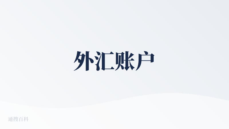 外汇账户
