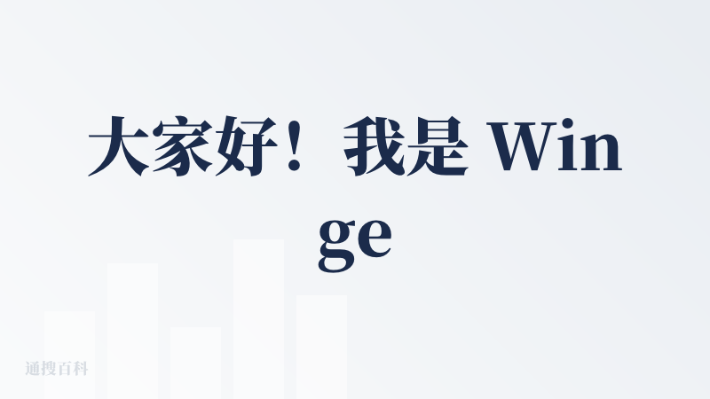 大家好！我是 Wingent 团队的 Shawn，很高兴来“安利”我们的新产品。