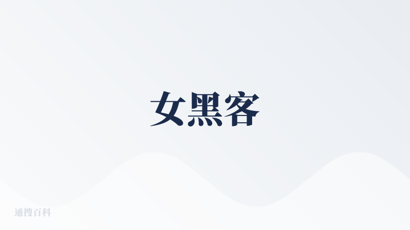 女黑客