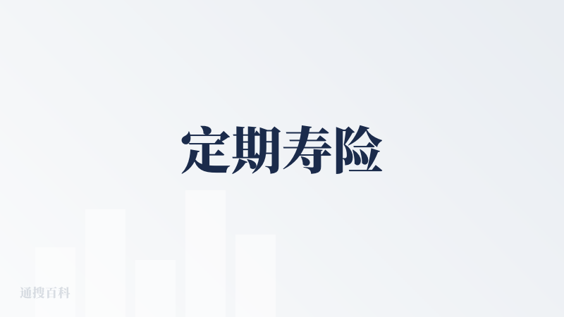 定期寿险