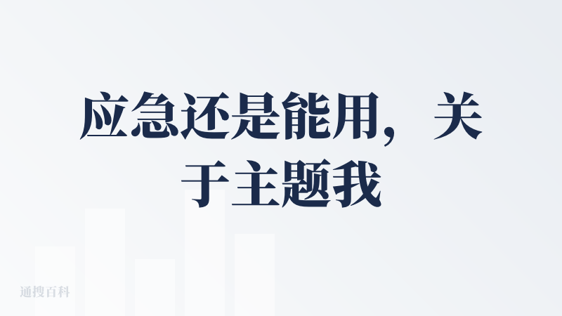 应急还是能用，关于主题我只给了一句简单的指示，基本能够自动生成正确的相关内容，详细程度勉强够用。如果不给它设定非常明确的