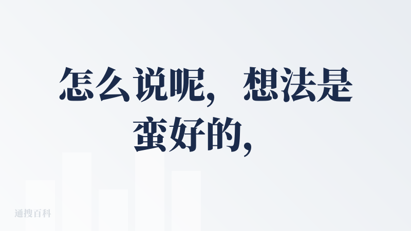 怎么说呢，想法是蛮好的，
