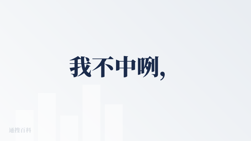 我不中咧，