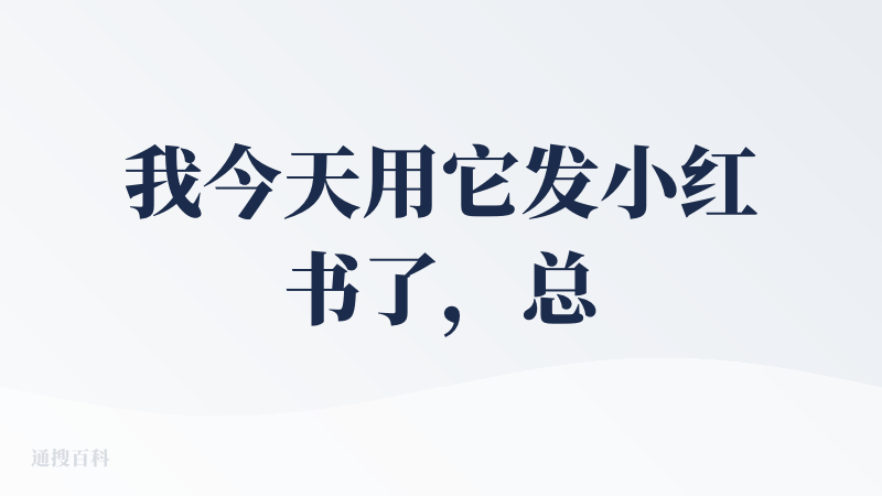 我今天用它发小红书了，总体来说，还是有很多优势的，但是亮点还是少了些。