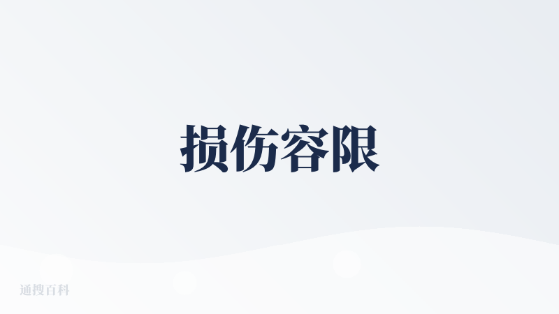 损伤容限