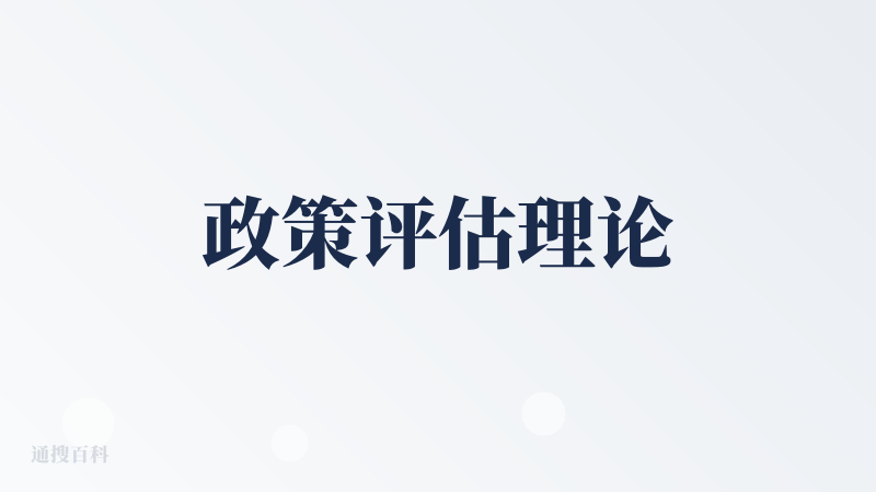 政策评估理论