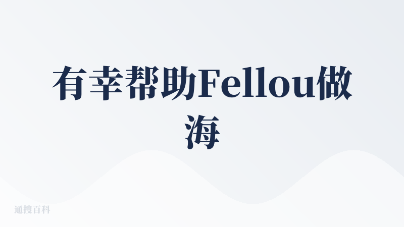 有幸帮助Fellou做海外的推广，同时自己也体验测试了下。