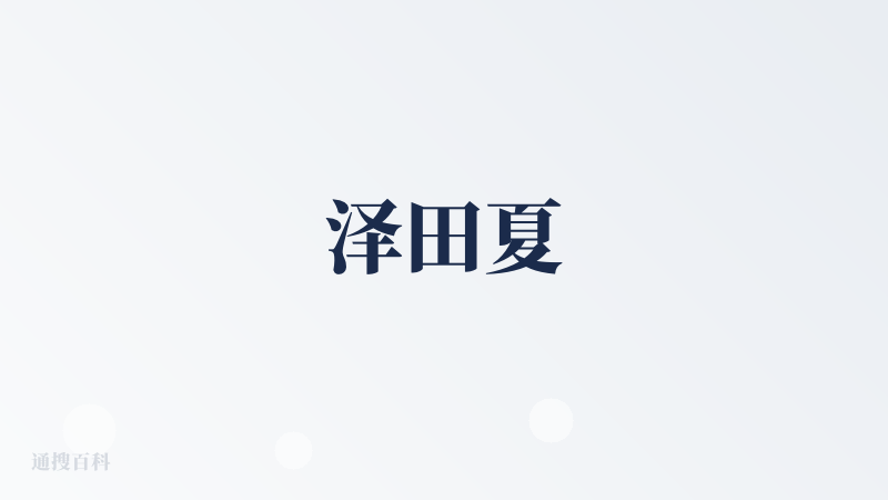 泽田夏