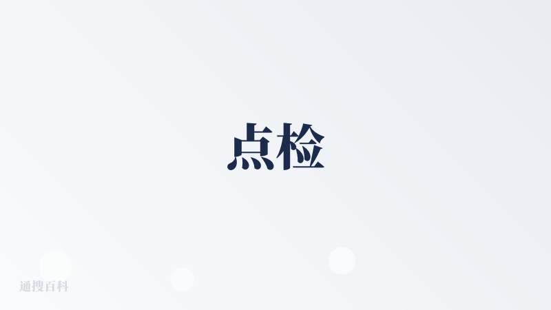 点检