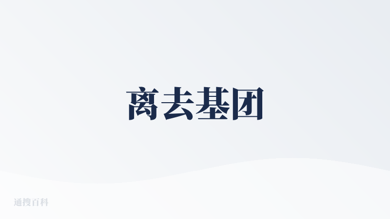 离去基团