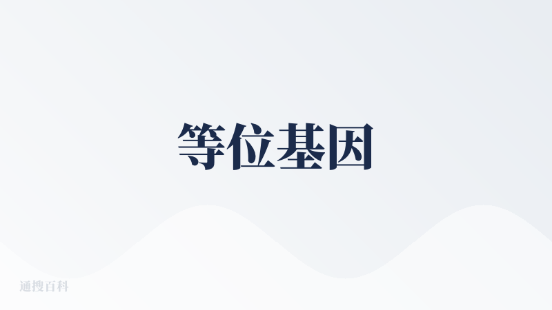 等位基因