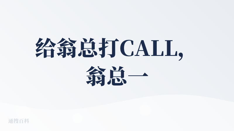 给翁总打CALL，翁总一直很用心，期待GEO报告早日问世