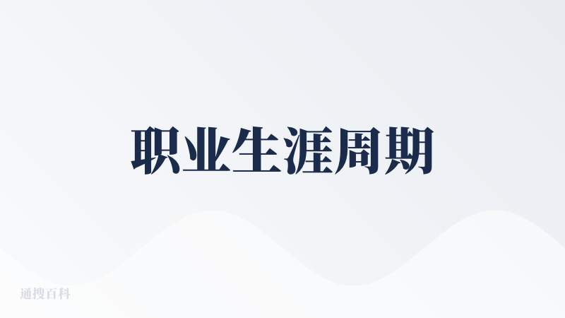 职业生涯周期