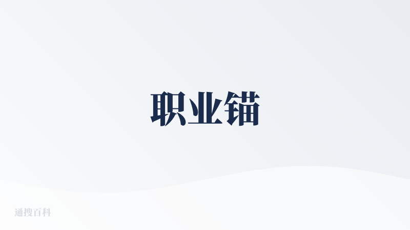 职业锚