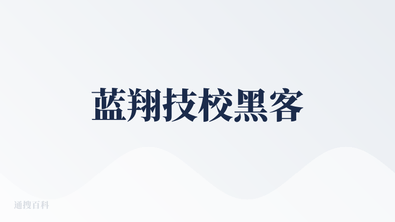 蓝翔技校黑客