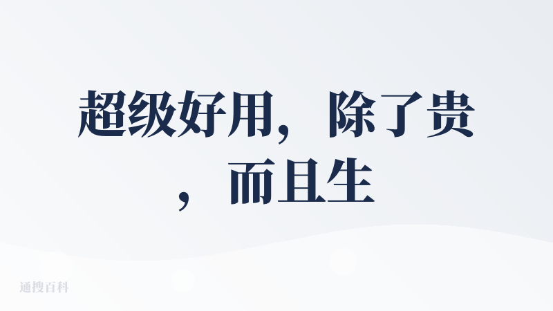 超级好用，除了贵，而且生成失败也要扣积分，已经反馈客服，不知道修复没有
