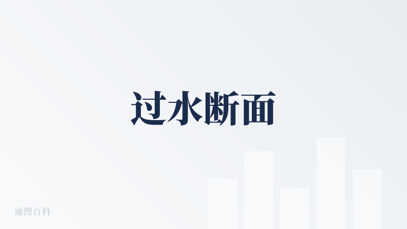 过水断面