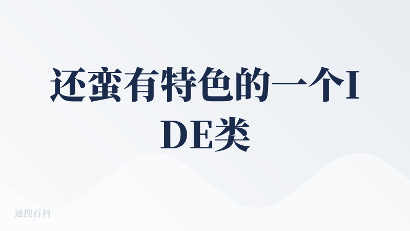 还蛮有特色的一个IDE类开发产品，整体可以给到中上。