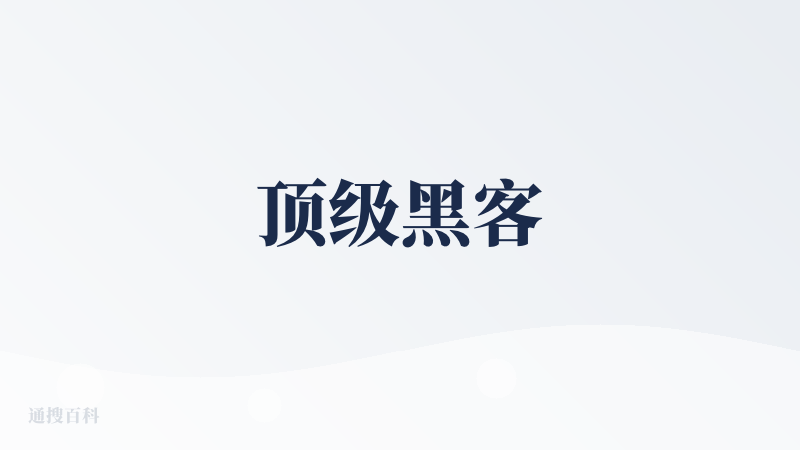 顶级黑客