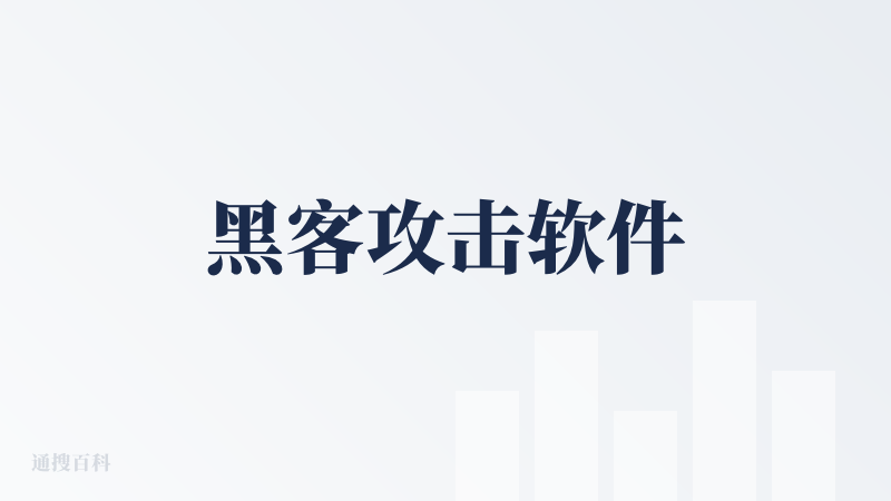黑客攻击软件