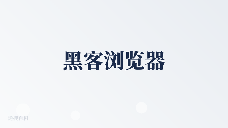黑客浏览器