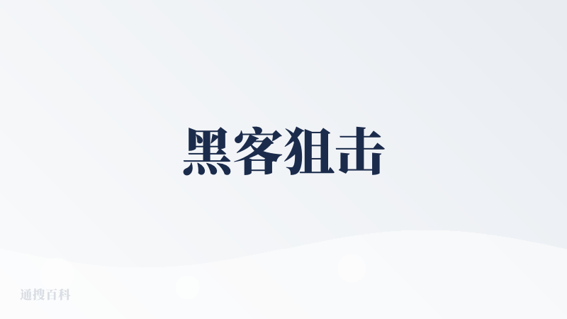 黑客狙击