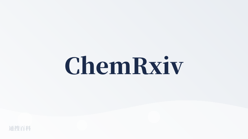 ChemRxiv