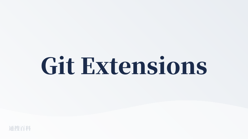 Git Extensions