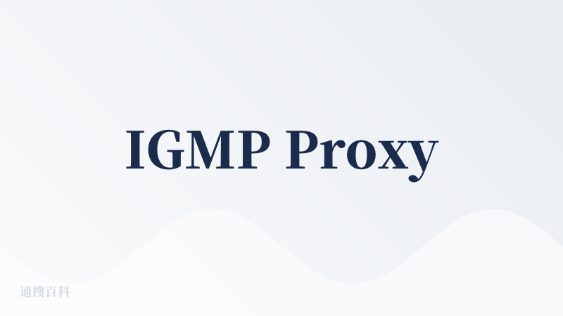 IGMP Proxy