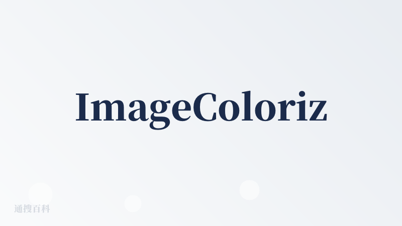 ImageColorizer在线官网