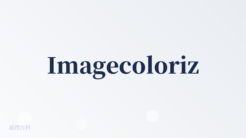Imagecolorizer在线官网