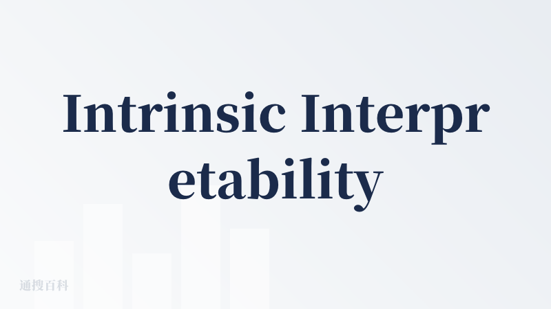Intrinsic Interpretability