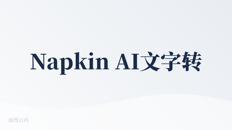 Napkin AI文字转可视化效果真好，有多个模式可以选，真棒！