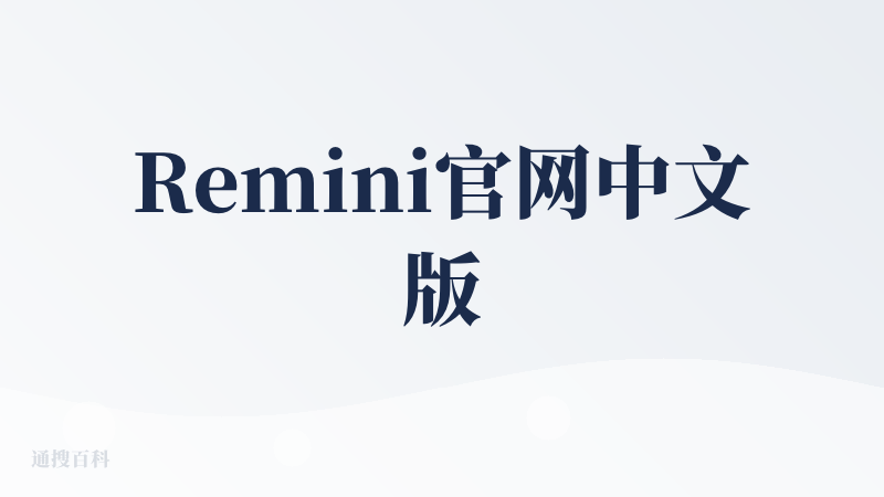 Remini官网中文版