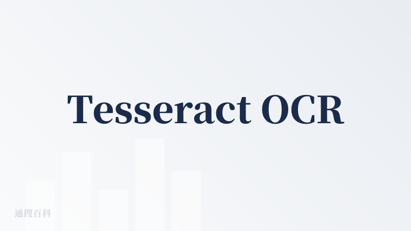 Tesseract OCR
